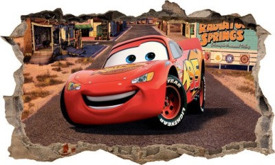 Nálepka CARS CARS 3D plagát XXXXXXXL 166 x 100cm